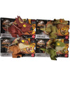 Jurassic World 2021 Camp Cretaceous Snap Squad Set of 4 Figures (Carnotaurus, Spinosaurus, Triceratops, Velociraptor) from GKX72-956J Release