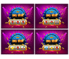 Simimi art Casino Night Party Gambling Scratch Off Game Cards Slot Machine - Business Prize Drawings - Drawing Tickets Raffles - 30 Pack
