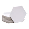 Hedral Value Pack of 24- Blank 3.5" Uncoated Chipboard Hexagon Hex Board Game Tiles Counters Markers Chits DIY D&D