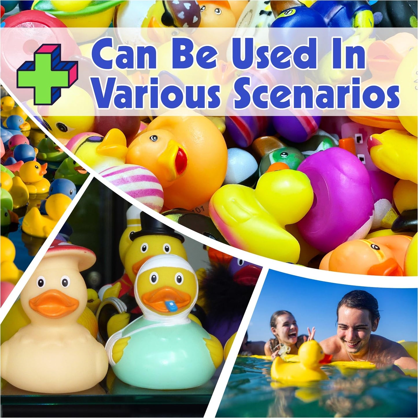 Liliiflora 30 Pack Rubber Ducks in Bulk, Random Assortment Mini Rubber Duckies, Bulk Party Favors for Kids, Bath Toys for Toddler, Suitable for Cruise