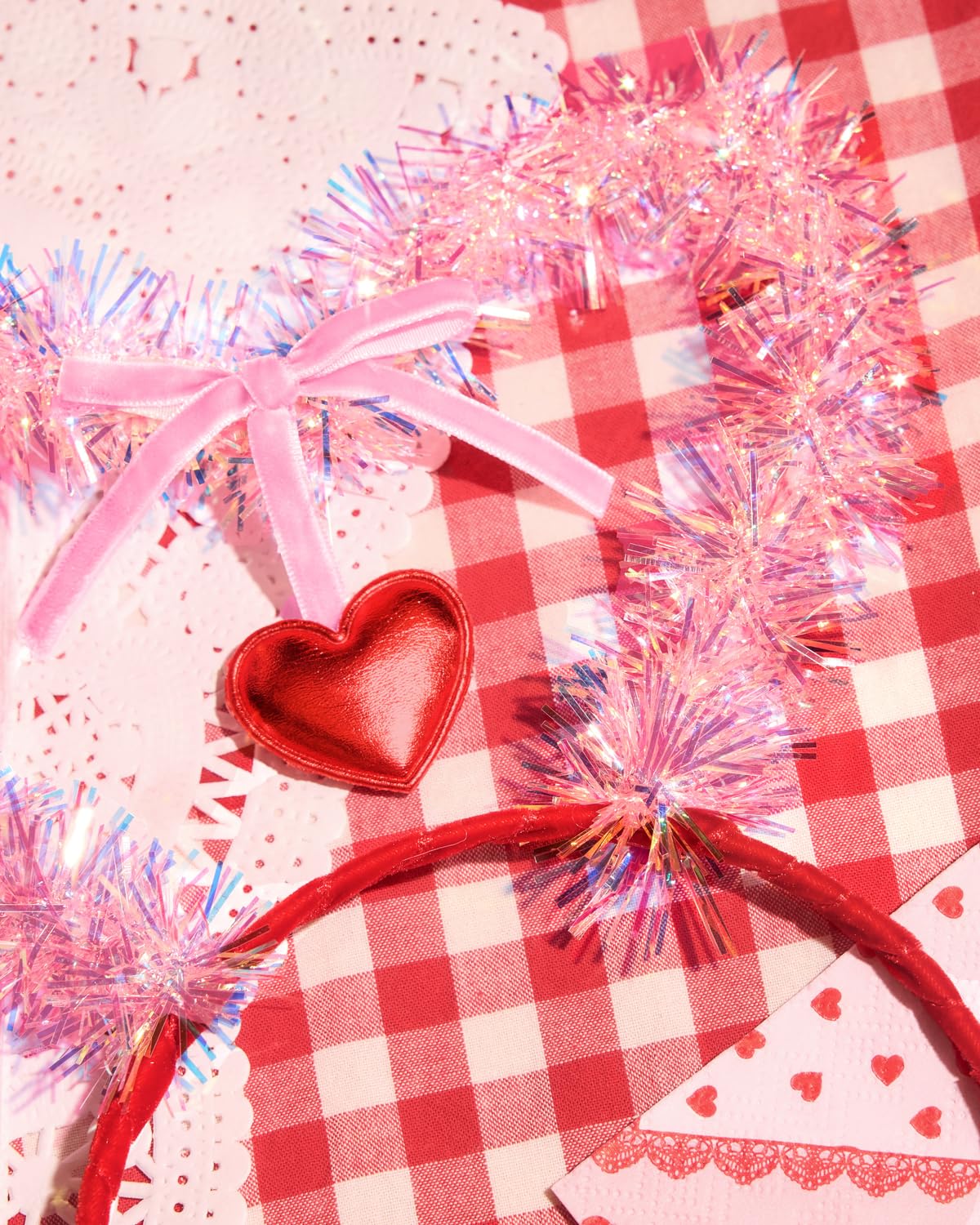 xo, Fetti Valentine Heart Headband | Pink Heart, Classroom, Vday Party Hair Accessory, Galentines, Girls Night