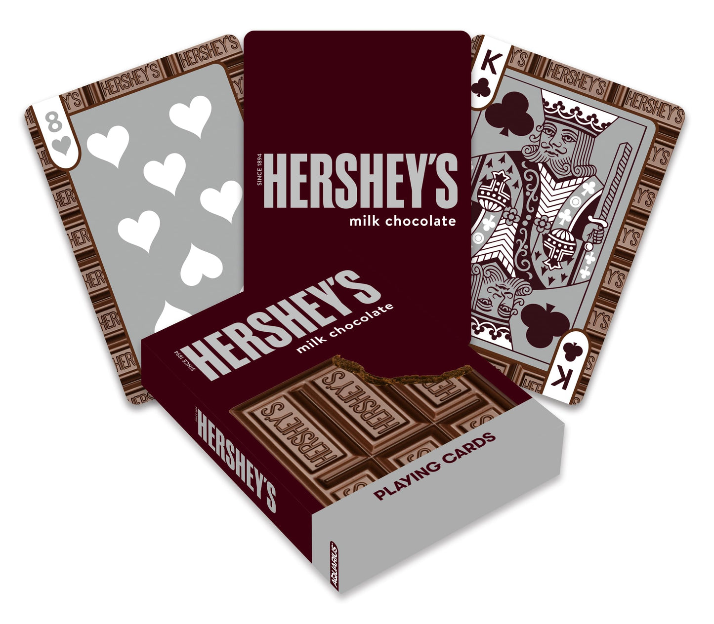 AQUARIUS Hershey’s Playing Cards - Hersheys Themed Deck of Cards for Your Favorite Card Games - Officially Licensed HERSHEYS Merchandise