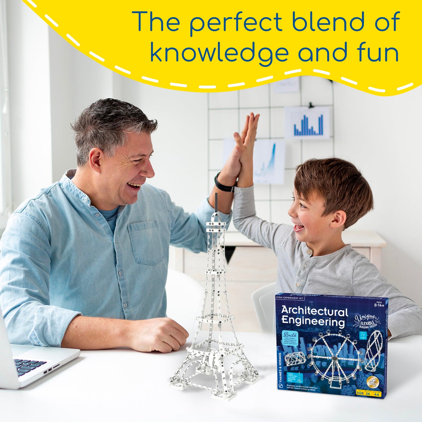 Thames & Kosmos Architectural Engineering | Science Experiment & Model Building Kit | Build 26 Models of Structures & Structural Elements | A Parents'