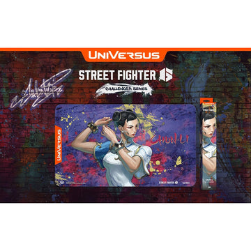 UniVersus: Street Fighter 6: Challenger Series Playmat - Chun-Li - 24 x 14 Neoprene Mat, Collectible Tabletop Card Game Accessory, UVS Games, Licensed