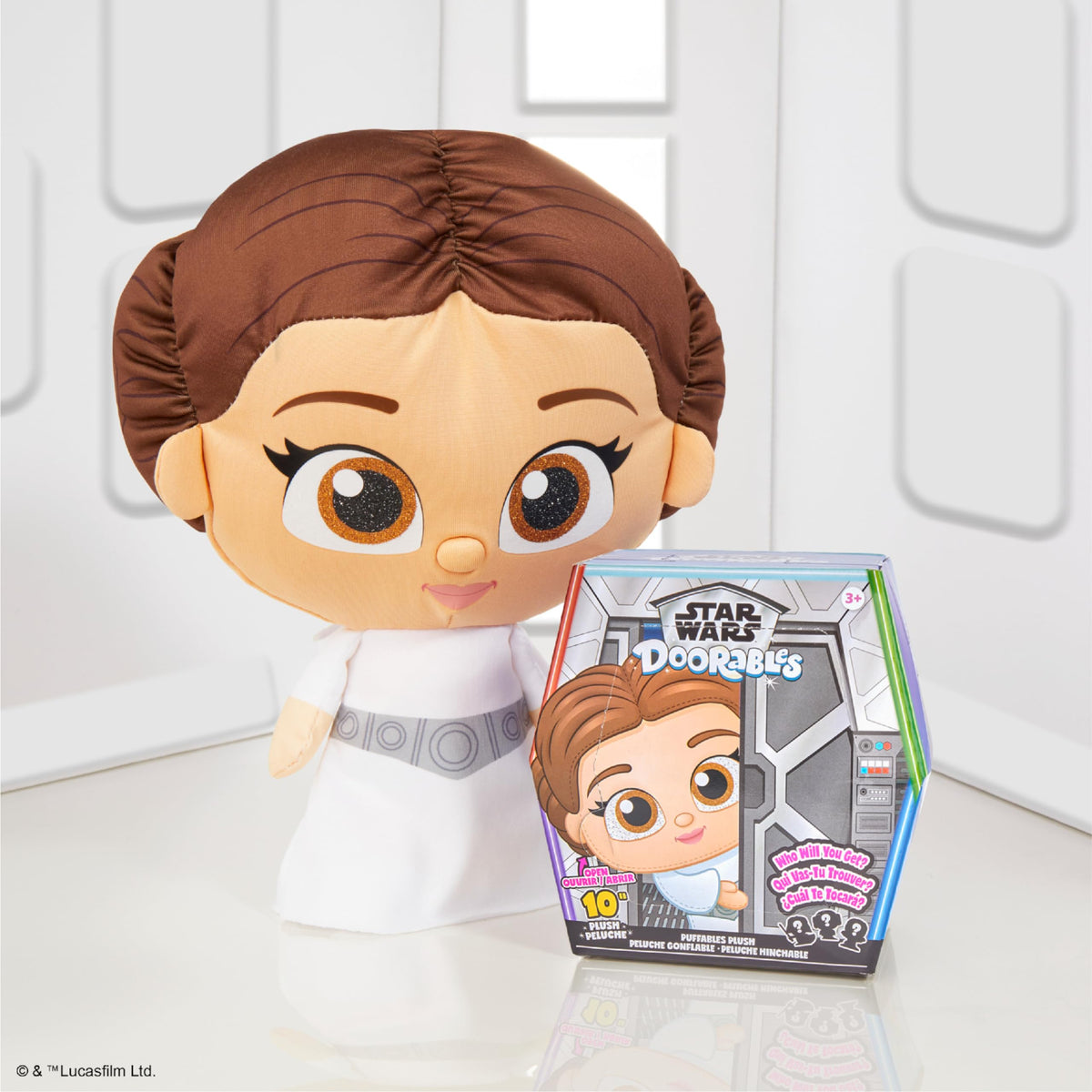 Star Wars™ Doorables Puffables Plush - Star Wars: A NEW Hope™, 10-inch Collectible Plush Featuring Glitter Eyes, Styles May Vary, Kids Toys for Ages 3