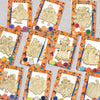 SYUCVQI 12 Pack Fall Thanksgiving Wooden Painting Craft Kits for Thanksgiving Party DIY Coloring Wooden Turkey Scarecrow Pumpkin Harvesting Art