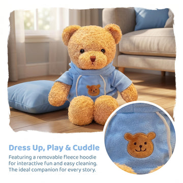 Sibupue Teddy Bear Stuffed Animals Soft Plush Cute Teddy Bear Doll for Boys Girls 15 in (taidi Xiong lanse 40cm)