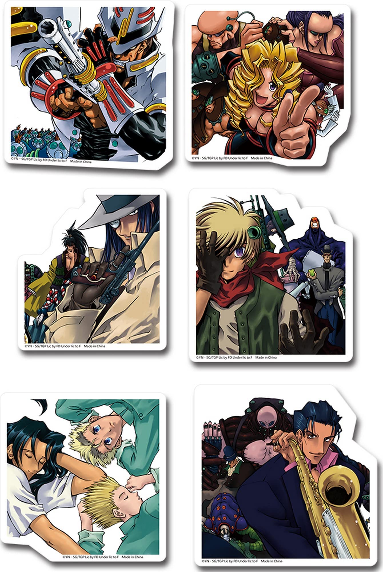 Trigun - Other Character Sticker Die-Cut Set