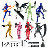 Pthjswj T13 Action Figure Set, 8PCS Already Assembled, Movable Multi-Joints