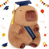 Achwishap Capybara Plush-Graduation Gifts Capybara Stuffed Animal with Tassel Graduation Blue Cap and Congrats Grad Sash,Cute Capybaras Plushies Gifts
