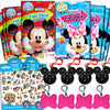 Disney Mickey and Minnie Mouse Party Favor Set Bundle for Kids - 8 Play Packs with Mini Coloring Books, Stickers for Boys and Girls Birthday Party
