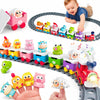 iPlay, iLearn Farm Train Toy Set for Toddlers 1-3, Kids Steam Musical Train