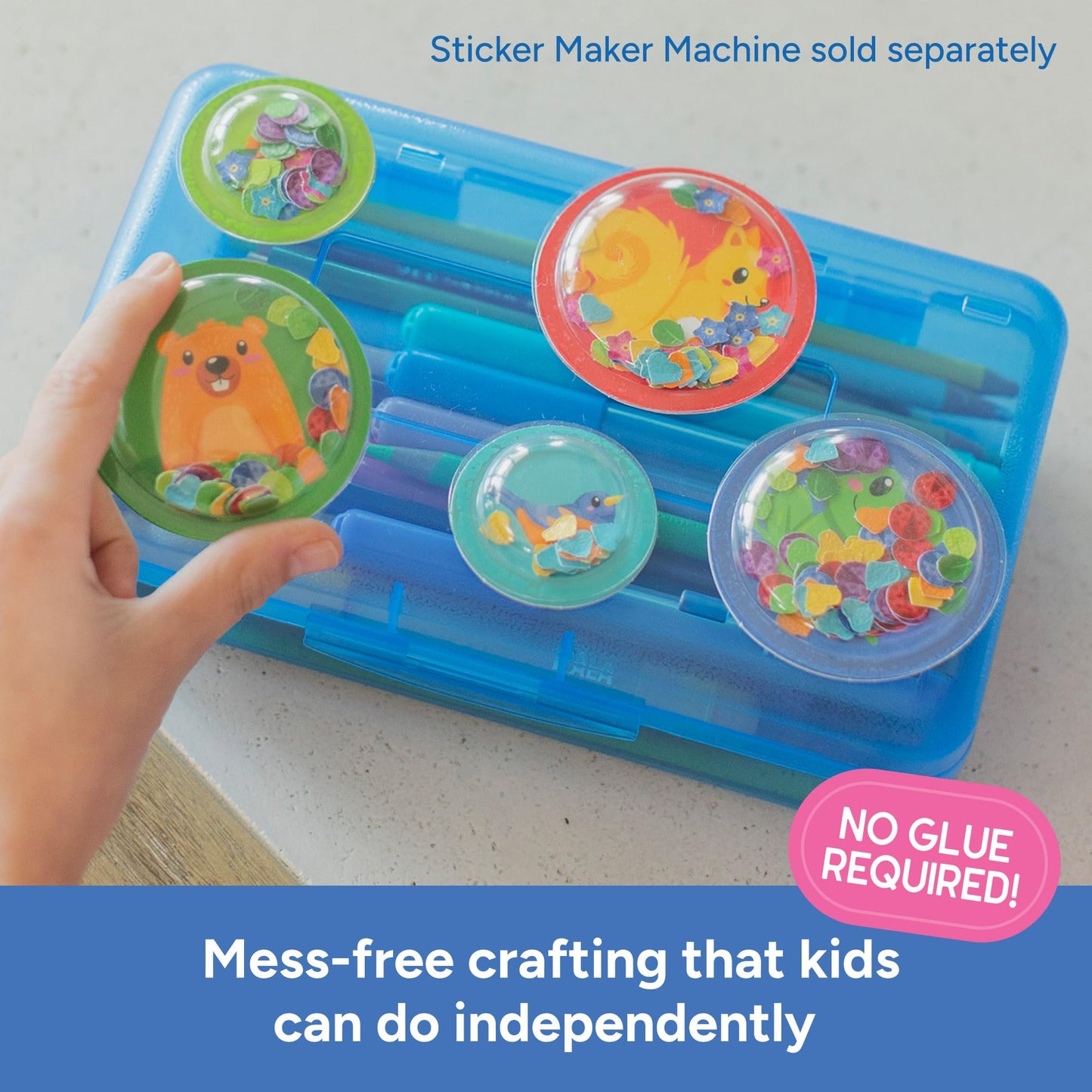 Educational Insights 3D Sticker Maker Refill Pack: Garden Friends - Supplies for Custom Sticker Maker for Kids, DIY Stickers for Kids, Puffy Stickers