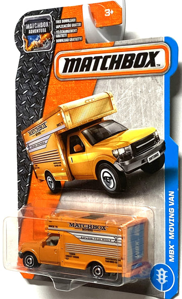 Matchbox 2017 MBX Adventure City Moving Van 28/125, Orange