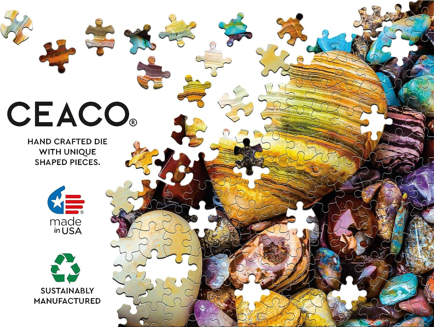 Ceaco - Heart Stones - 300 Large Piece Jigsaw Puzzle for Adults