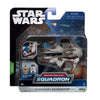 Jazwares Star Wars Micro Galaxy Squadron OBI-Wan Kenobi's Jedi Interceptor Vehicle, 3 inch Light Armor Class, 2 1 inch Figure Accessories