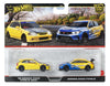 Hot Wheels Premium Car Culture 2 Pack '99 Honda Civic Type R EK9 & Spoon FL5, 1:64 Scale Models