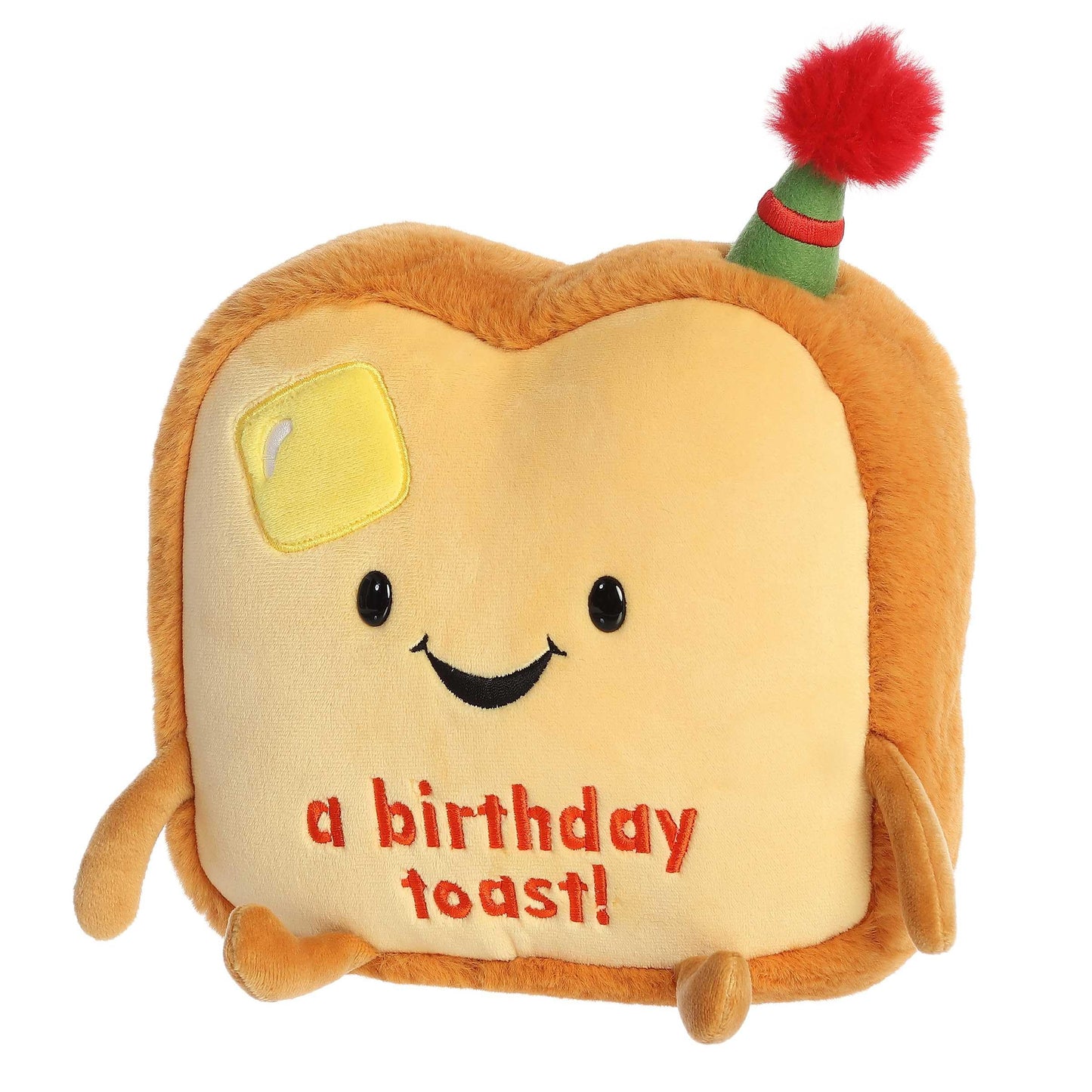 Aurora® Witty JUST Sayin'™ A Birthday Toast™ Stuffed Animal - Expressive Characters for Decorative Charm - Quirky Birthday Gifts for Kids and Adults