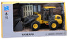 NewRay Scale Volvo L25 Wheel Loader with Interchangable Parts Construction Vehicle Toy, 1:18 Scale