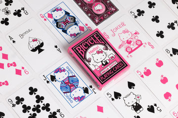 Bicycle Hello Kitty Playing Cards, Black & Pink, 1 Deck