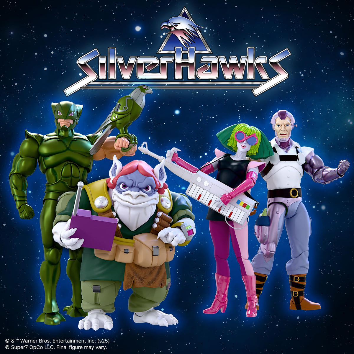 Super7 ULTIMATES! SilverHawks Hardware (Toon) - 7" SilverHawks Action Figure with Accessories - Classic Cartoon Collectibles and Retro Toys