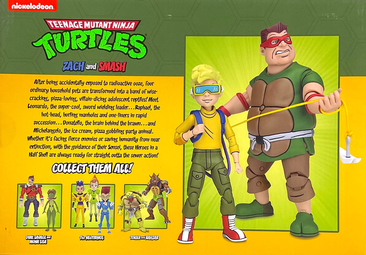 NECA Teenage Mutant Ninja Turtles 7" Scale Zach & Smash Collectible Action Figures Set
