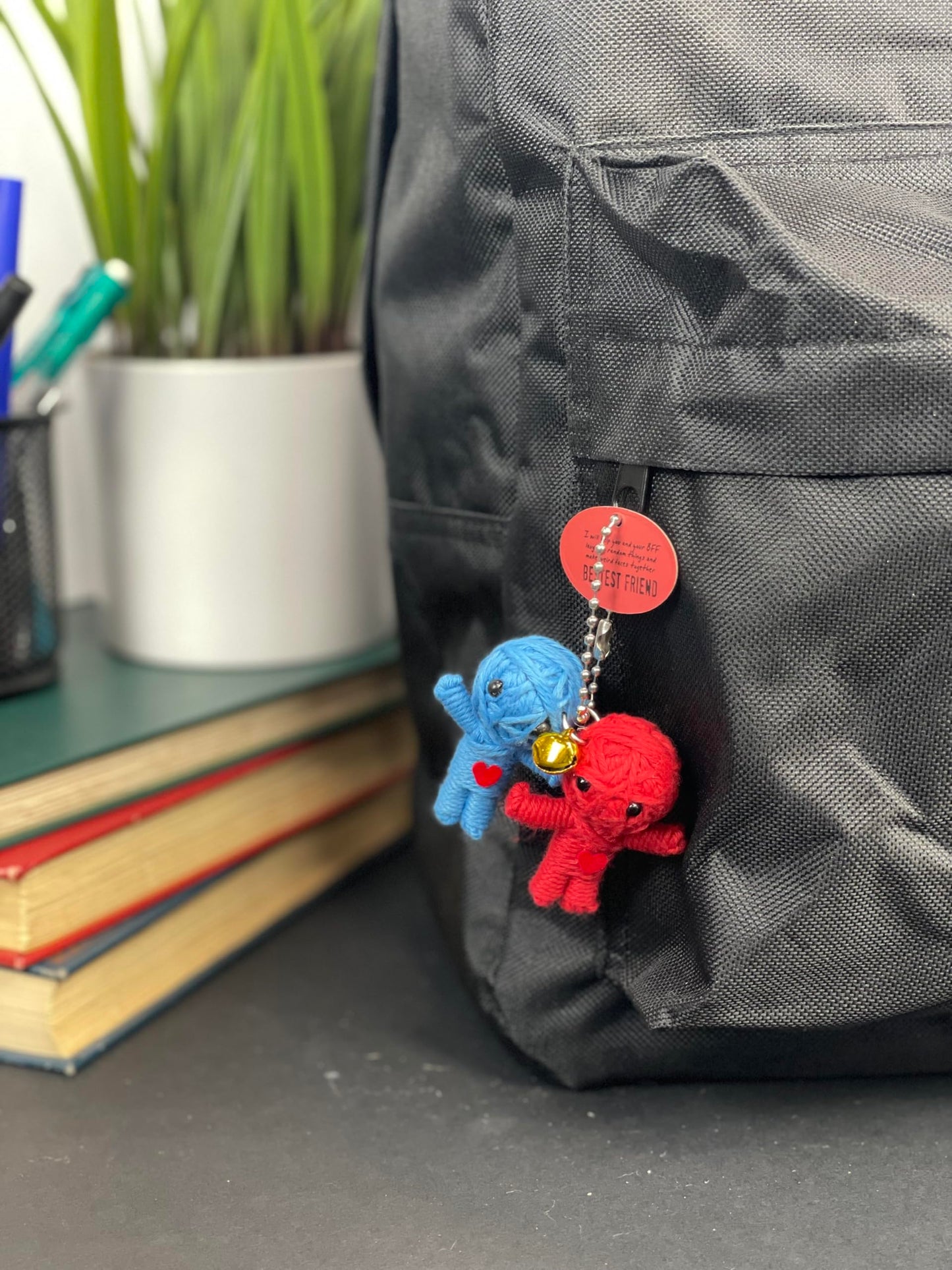 Watchover Voodoo 3-Inch Bestest Friend Keychain - Handcrafted Gift to Bring Good Luck and Positivity Everywhere You Go