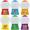 36Pcs 100th Day of School Gumball Machine Paper Crafts,100 Days Smarter Cutouts for 100 Days of School Celebration Party Supplies Classroom Activities