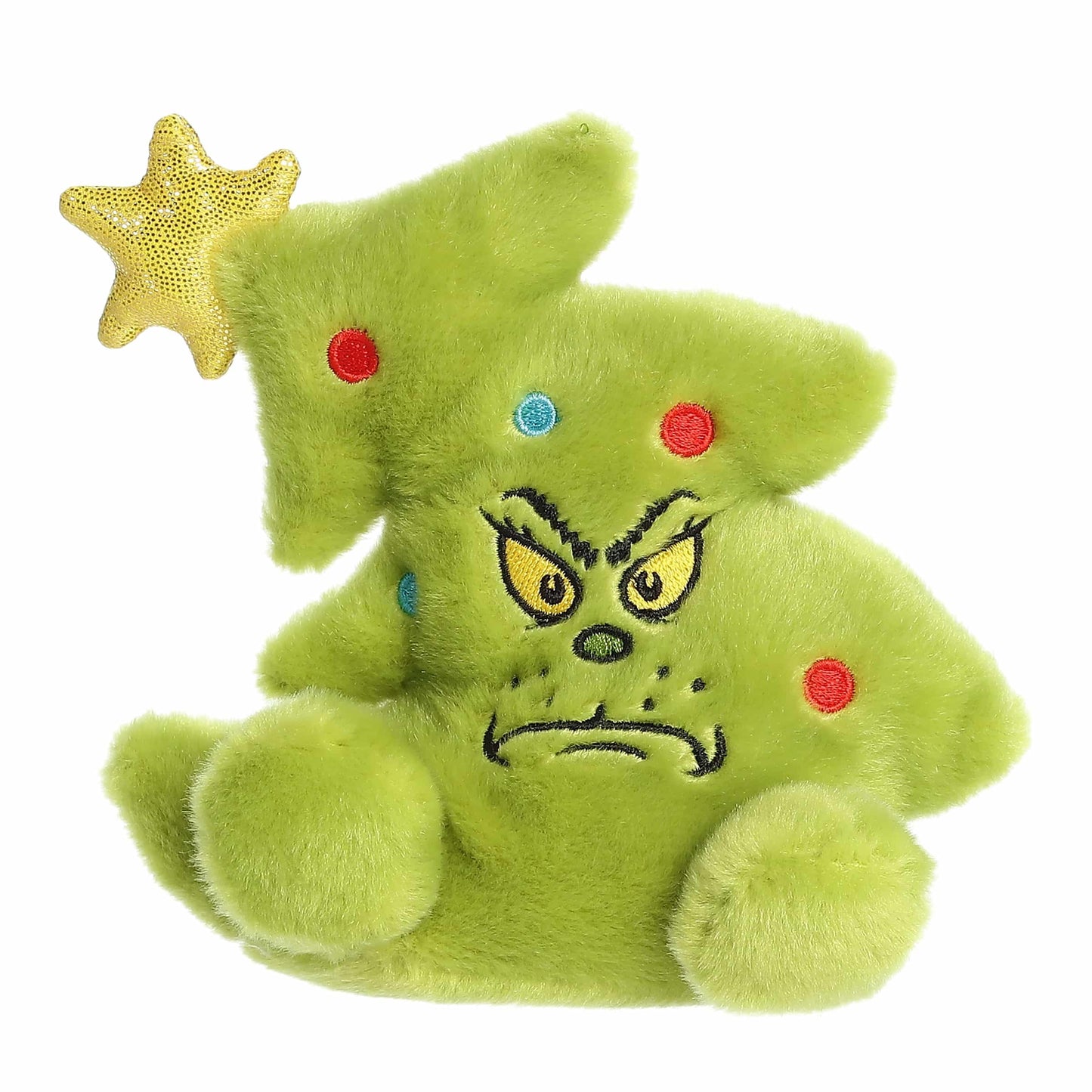 Aurora® Festive Dr. Seuss™ Grinch Tree Palm Pals™ Stuffed Animal - Officially Licensed Plush for Imaginative Play - Perfect for Holiday Decorations or