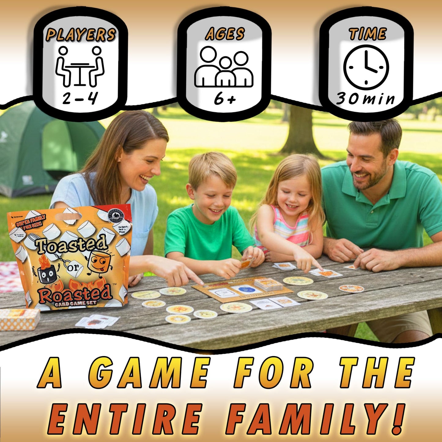 Education Outdoors Toasted or Roasted Card Game - Light Your Campfire, Toast Your Marshmallows