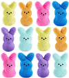 PERUKOYO 12PCS Easter Bunny Stuffed Plush,Easter Basket Stuffers Toys for Kids,Easter Bunny Bulk Stuffies Animals Plushie,Easter Egg Fillers,Easter