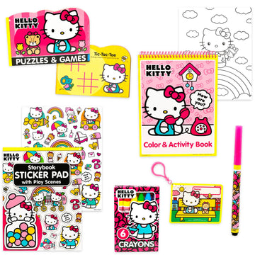 SANRIO Hello Kitty Ultimate Activity Set Portfolio with Coloring Books, Stickers, Games, Puzzles, Drawing and More | Hello Kitty Activities for Girls