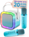 Move2Play, Karaoke Machine for Kids | Includes 20+ Kid Songs | 2 Microphones | Connect with Bluetooth | 3, 4, 5, 6, 7+ Year Old Gift | Toy for Girls