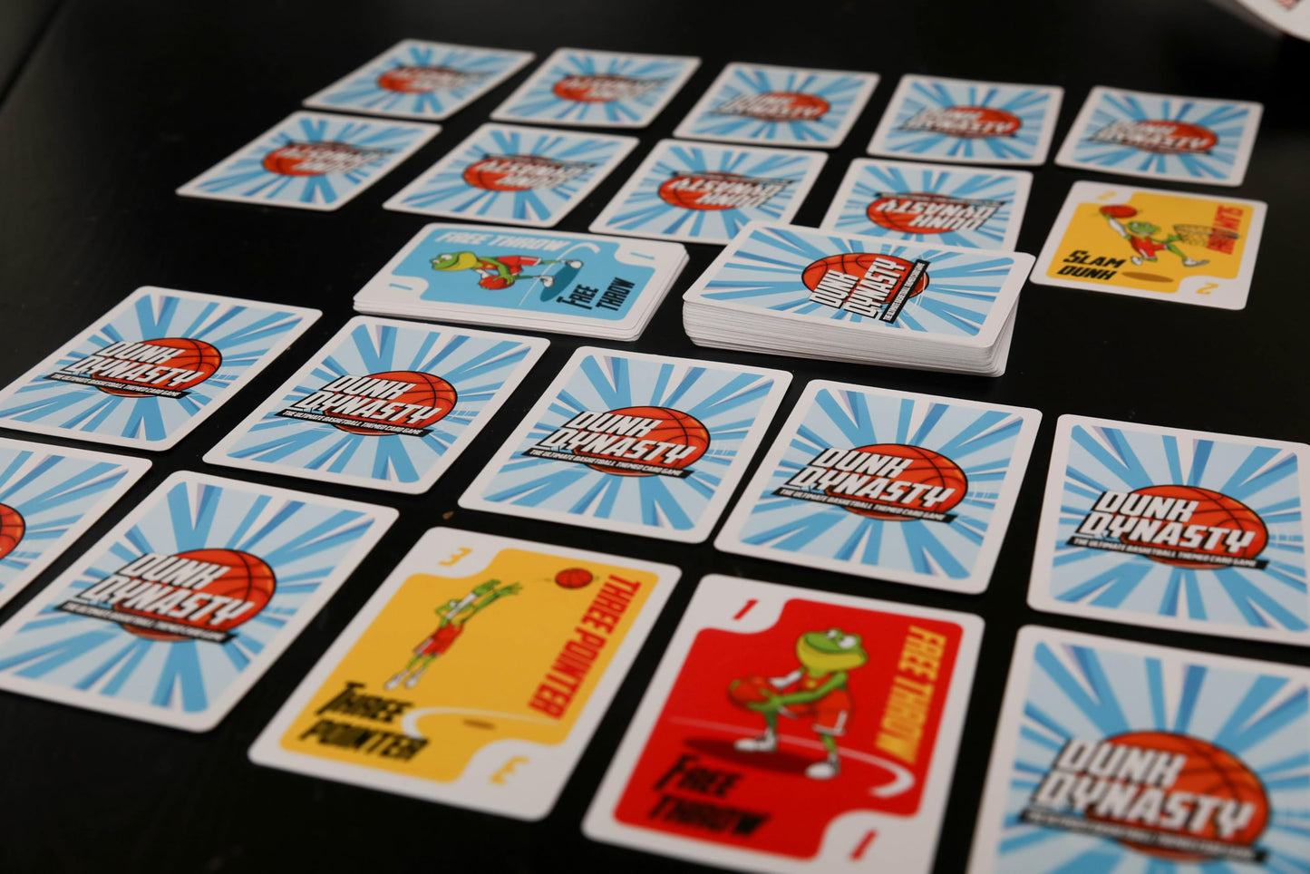 Dunk Dynasty - The Ultimate Basketball Card Game! Strategic Card Game for Kids and Adults. Great for Parties and Game Nights. 2-5 Players, Ages 7+.