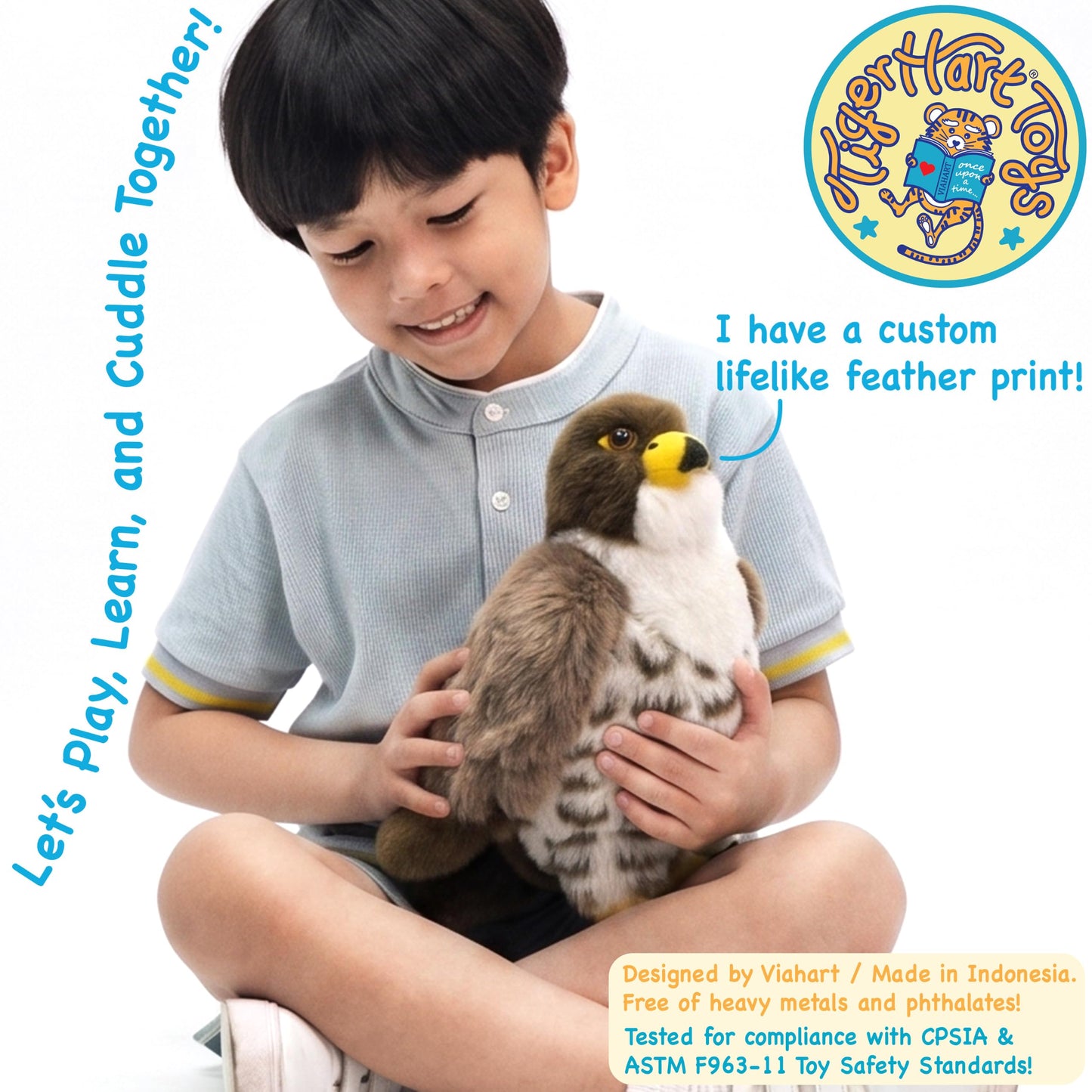 TigerHart Percival The Peregrine Falcon - 10 Inch Stuffed Animal Plush