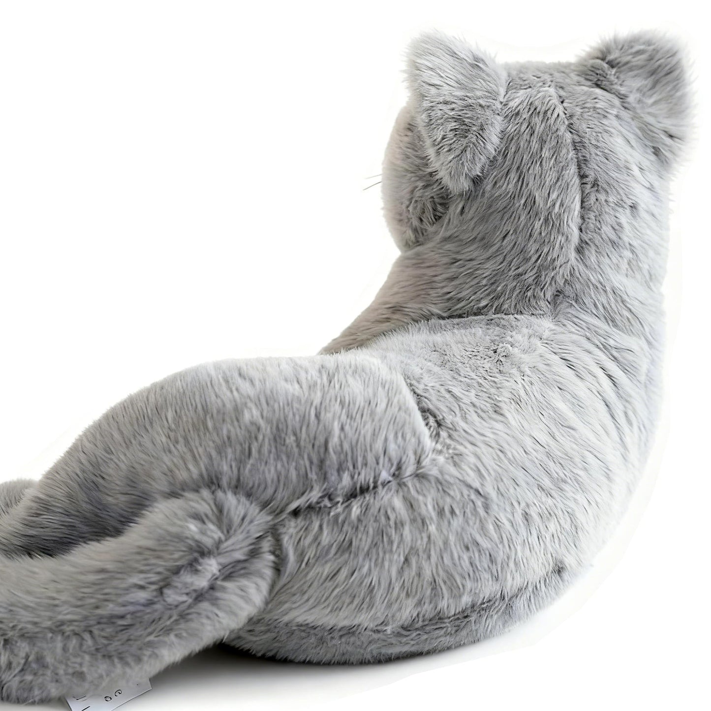 TUKVESZE Gray Cat Plush Soft Plush Cat Toy, 12 inch Realistic Black Cat Stuffed Animal Gifts for Boys and Girls (Gray)