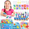 Lovyi Magic Water Elf Toy Kit,Aqua Fairy Water Gel Kit,DIY Squishy Maker with 18 gels &12 Shape Toolings,Magic Gel Water Pets,Squishy Making kit,Toys