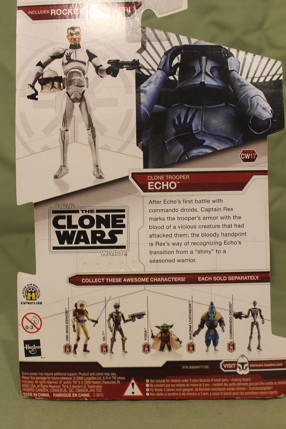 Star Wars Clone Wars Animated Action Figure Clone Trooper Echo