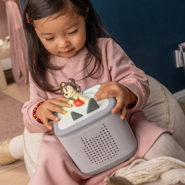 Toniebox 2 Audio Player Starter Set for Kids 1+ with Playtime Puppy - Moon Gray