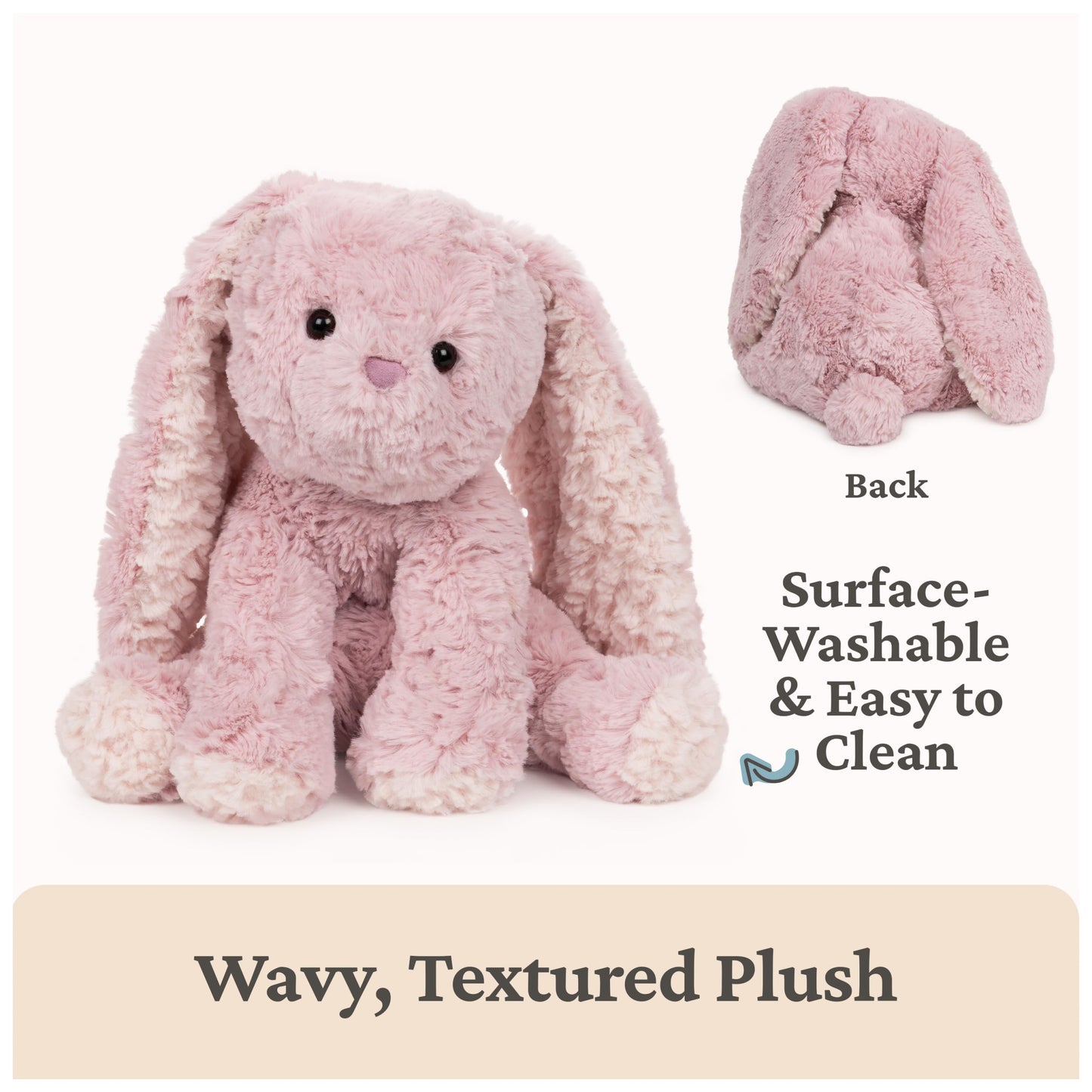 GUND Cozys Collection Bunny 10-Inch Stuffed Animal Sensory Toy for Ages 0+
