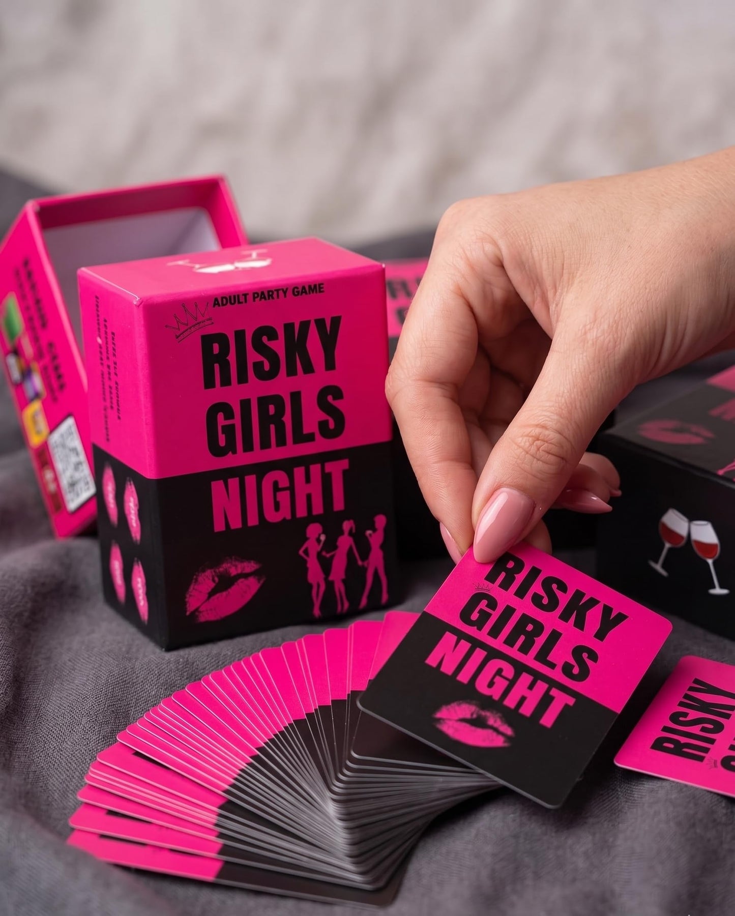 RISK IT OR DRINK IT Risky Girls Night | Girls Night Games for Adults: 150 Spicy Questions and Hilarious Dares | Fun Party Game for Adults Perfect