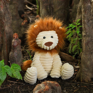 Apricot Lamb Toys Plush Corduroy Lion Soft Stuffed Animal 8.5''