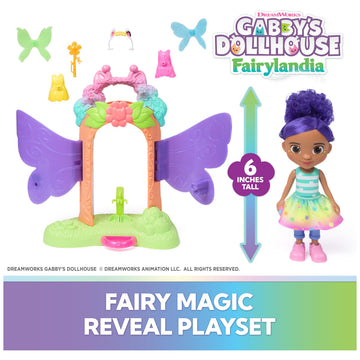 Gabby's Dollhouse Fairylandia, Fairy Magic Reveal Transforming Playset