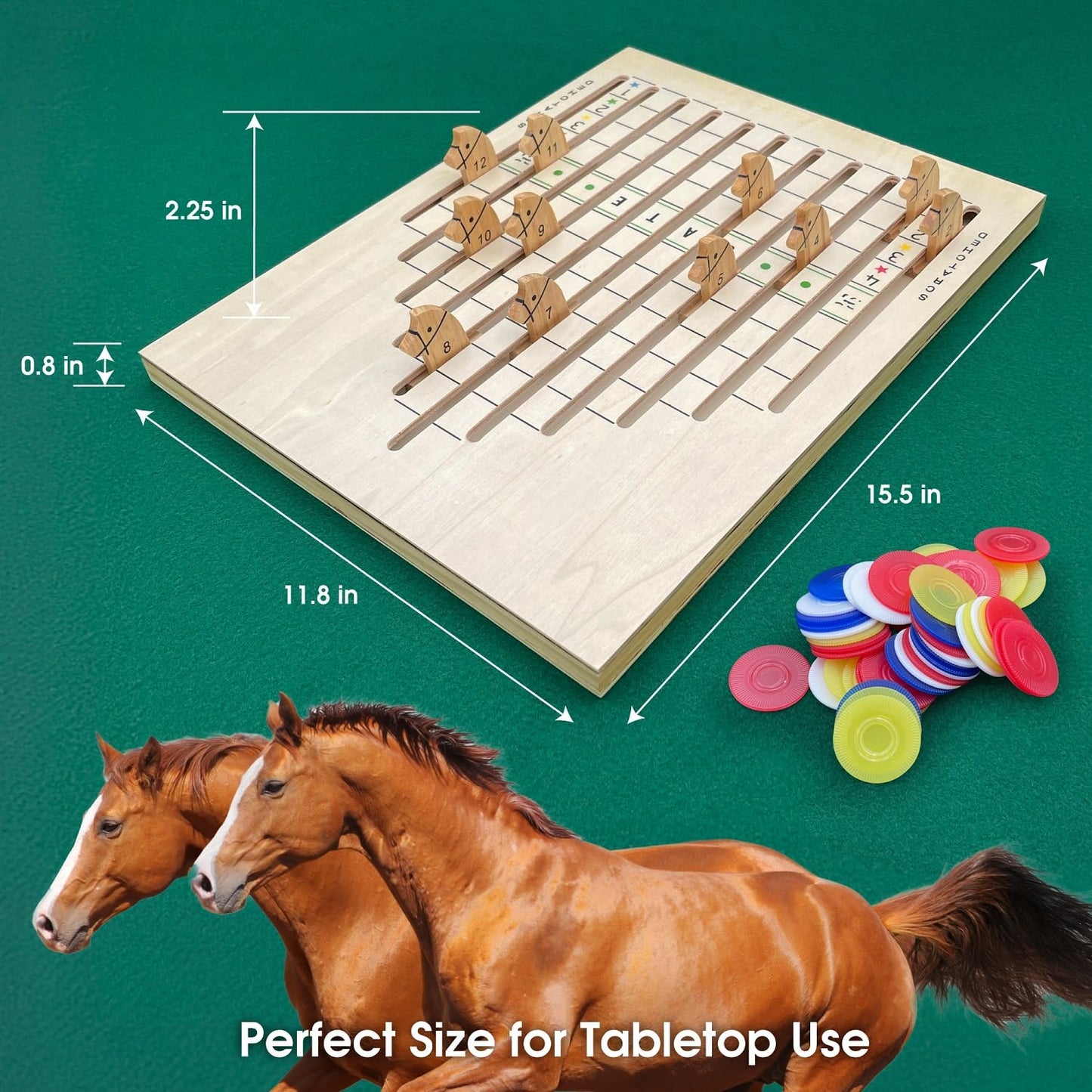 CHH The Racing Horse Game - Classic Family Board Game - Quality Construction and Fun for All Ages