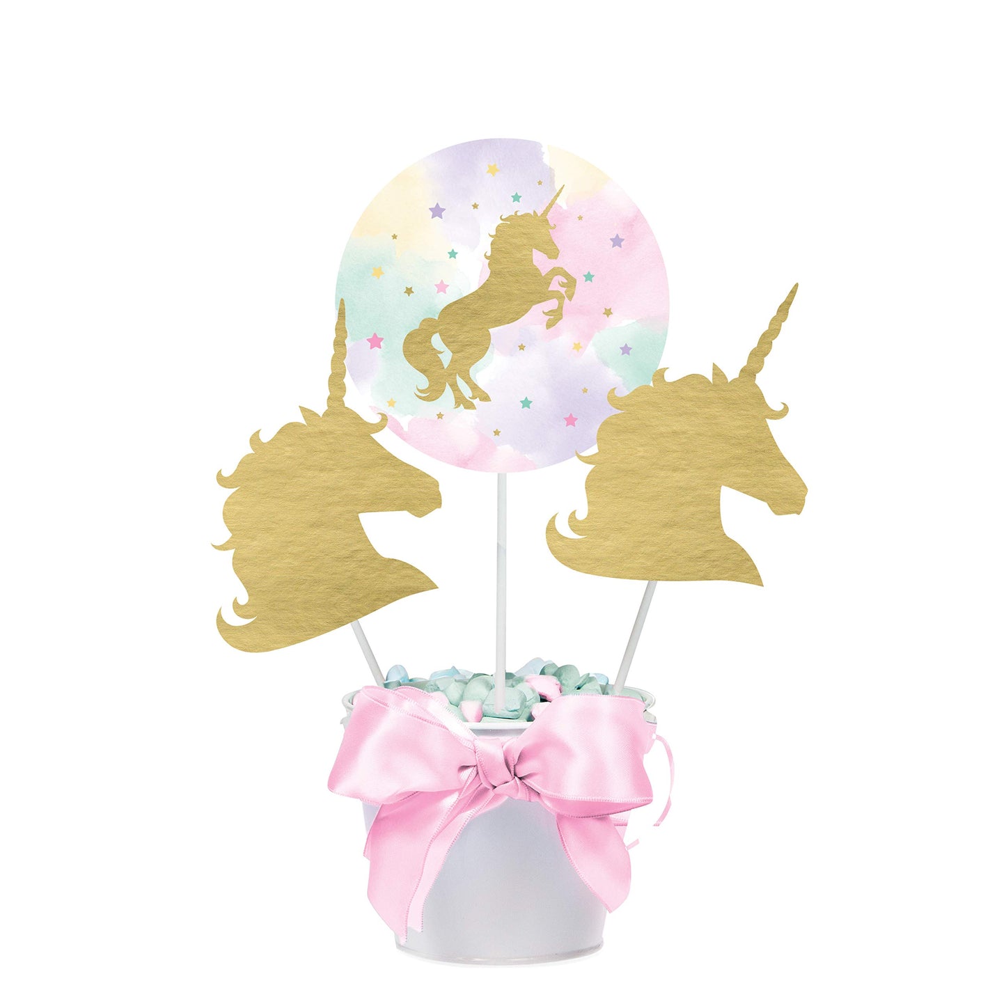 Sparkle Unicorn Centerpiece Sticks, 3 ct
