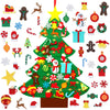 Garma DIY Felt Christmas Tree Set with 41PCS Kids Wall Hanging Detachable Ornaments, Felt Christmas Craft Kits Decorations for Toddler Xmas Gifts New