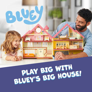 Bluey XL House Playset, Interactive Lights, Sounds & Dance Floor