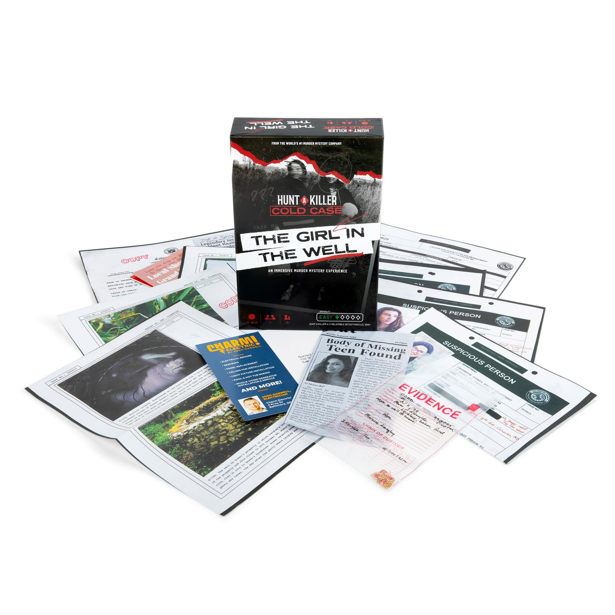 Hunt A Killer: Cold Case: Girl in The Well, Immersive True Crime Experience