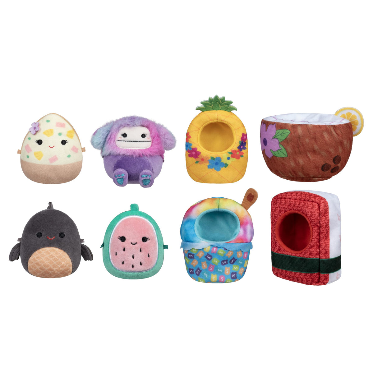 Squishmallows Original Micromallows Plush “Island Snack Machine” Deluxe Accessory Set