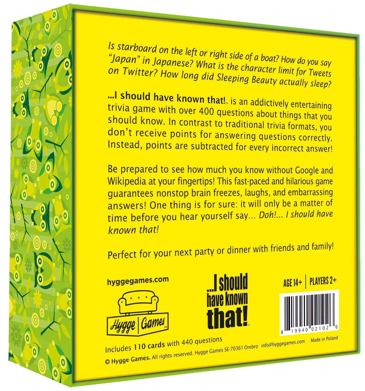 I should have known that! - A Trivia Game About Things You Oughta Know, Green
